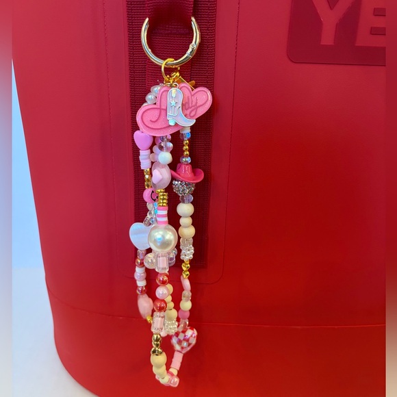 Colorful Beaded Keychain Accessory - Picture 1 of 3